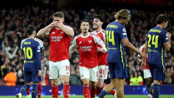 Arsenal le dio una paliza al Atlético Madrid y mantiene su puntaje pefecto en la Champions League