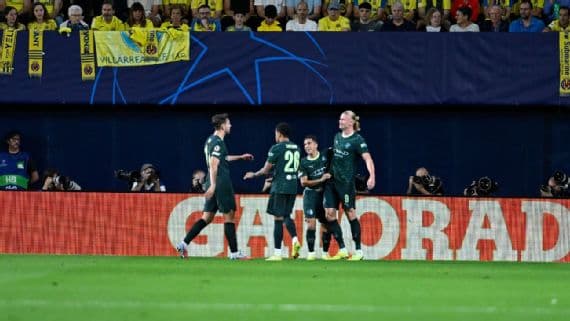 Manchester City fue demasiado para Villarreal y sigue firme en Champions