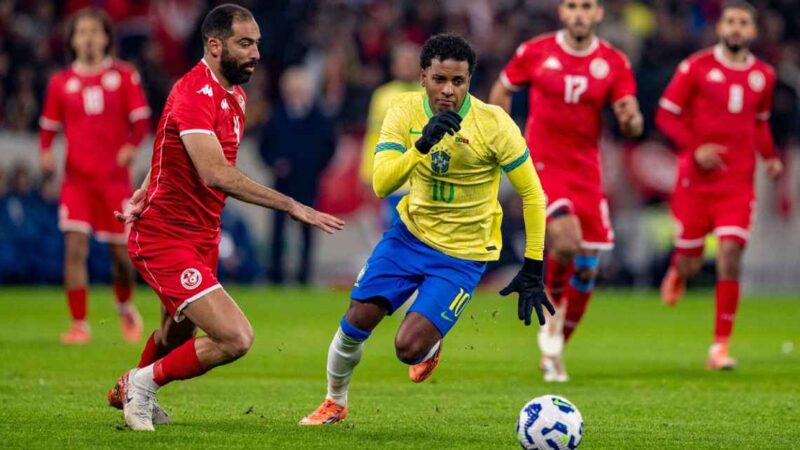 Brasil y Túnez empataron en el amistoso jugado en Lille