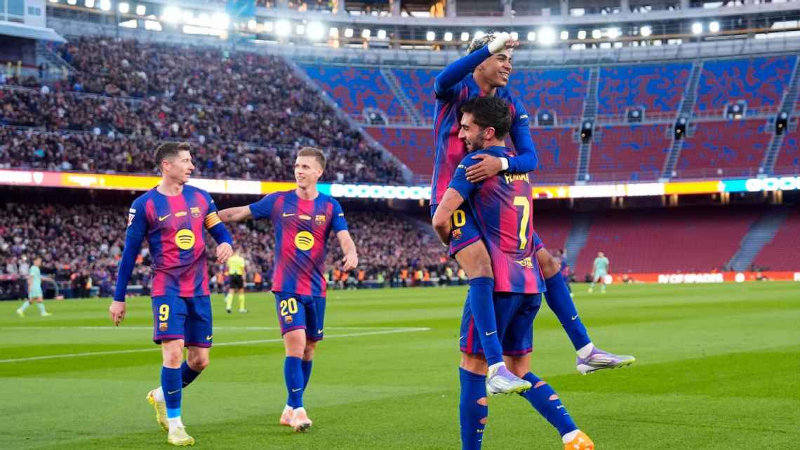 Barcelona firmó un regreso de gala al Camp Nou con goleada sobre Athletic Club