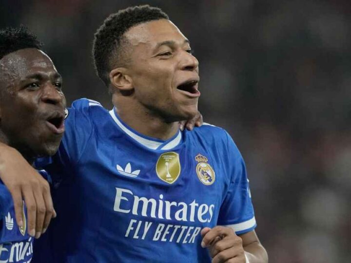 Show de Mbappé: cuatro goles y triunfo 4-3 de Real Madrid sobre Olympiacos