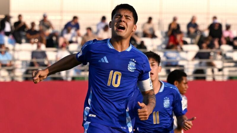 Argentina goleó a Fiji y cerró con puntaje ideal su grupo del Mundial Sub 17