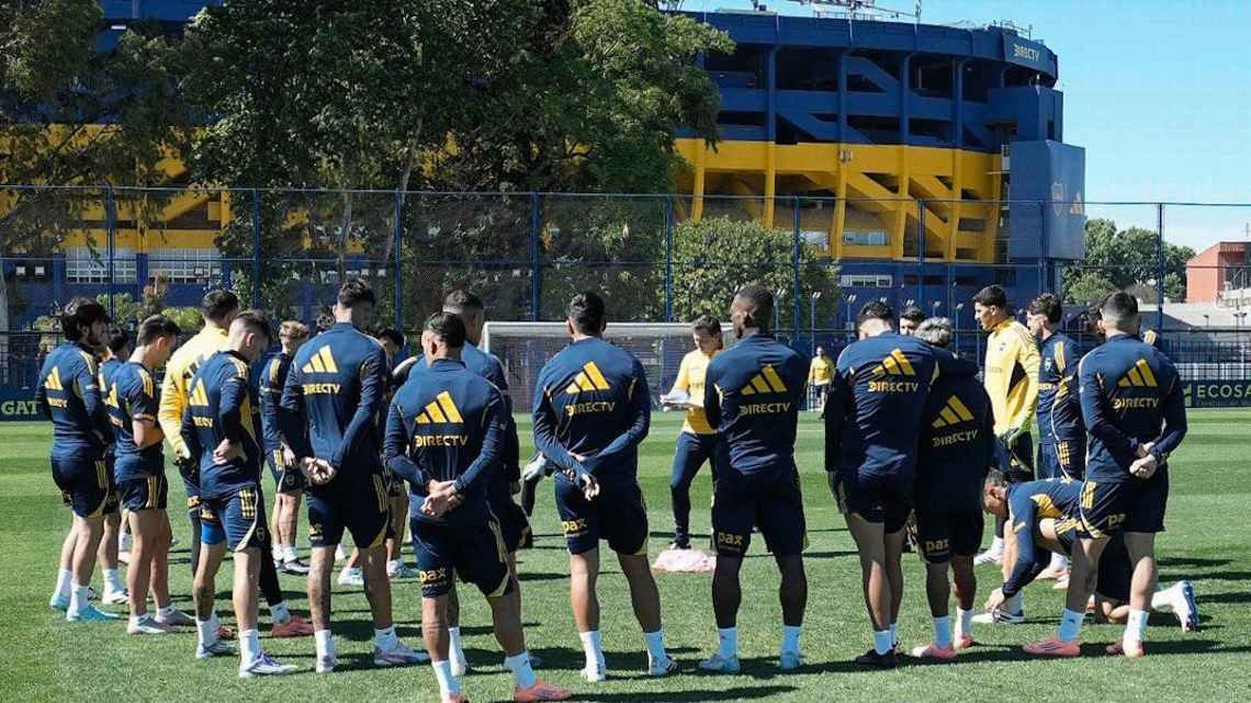 La formación de Boca vs. River para el Superclásico en La Bombonera