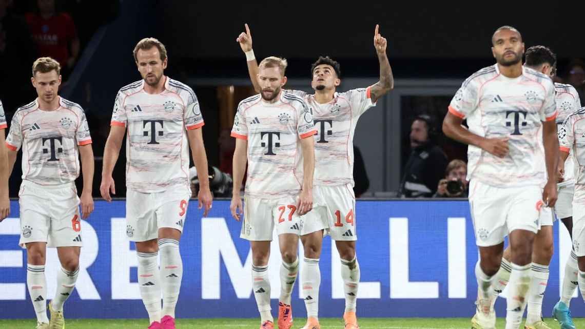 Con protagonismo de Luis Díaz, Bayern Munich le ganó a PSG y es líder de la fase liga