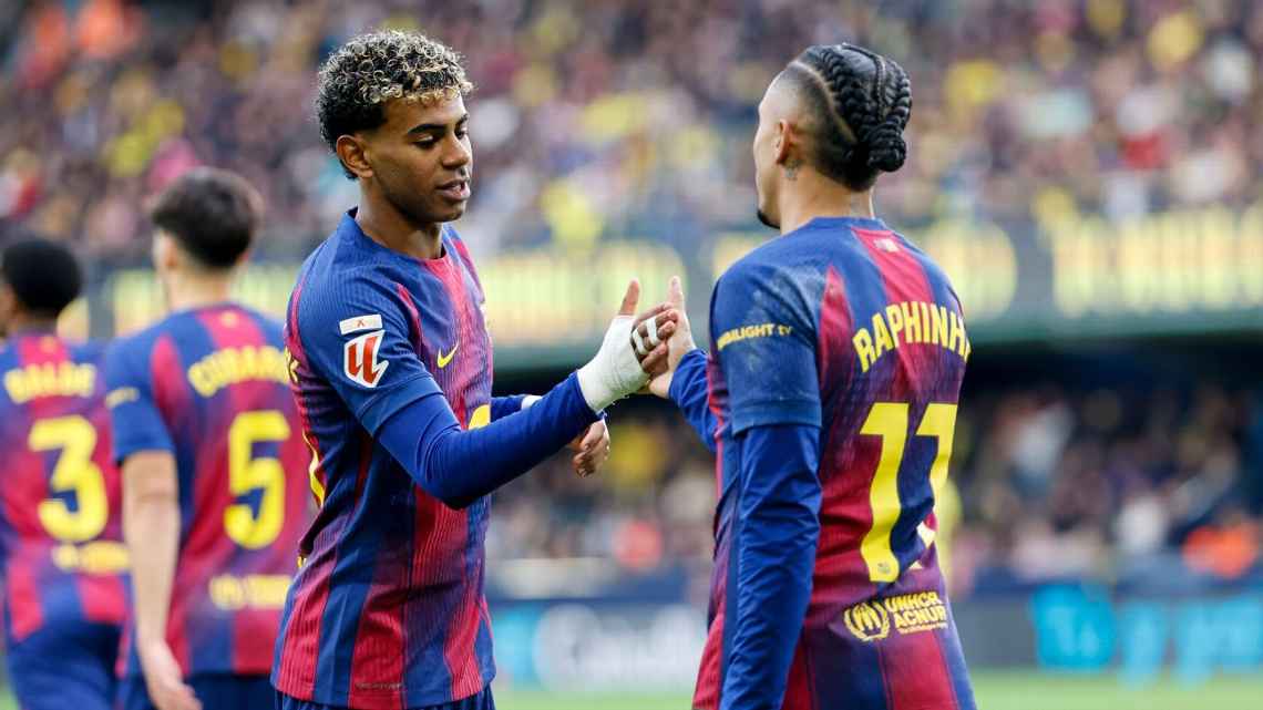 Barcelona se hizo fuerte en Villarreal y termina 2025 en la cima de LaLiga
