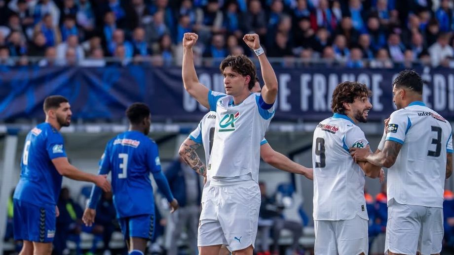 Gol argentino y goleada de Olympique Marsella: Balerdi abrió el camino ante Bourg-Péronnas