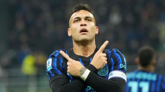 Lautaro abrió temprano el marcador para Inter ante Como