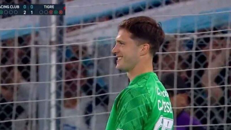 Con Cambeses como figura, así fue la tanda de penales del triunfo de Racing vs. Tigre