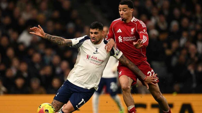 Sufrida victoria de Liverpool en la Premier League a costa del Tottenham