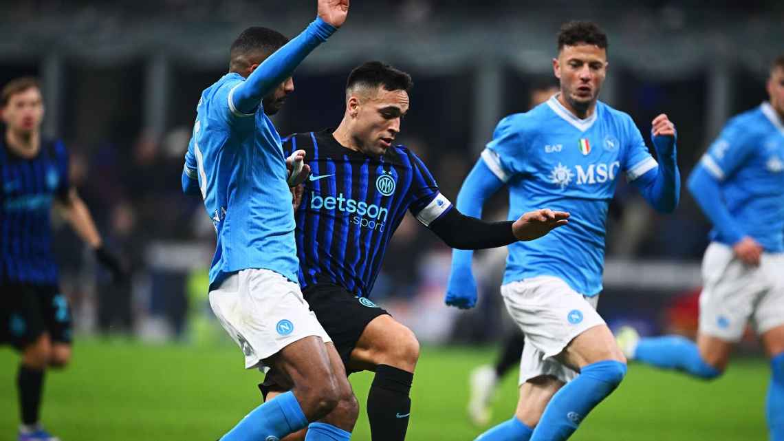 Inter empató con Napoli y dejó pasar la chance de despegarse en la Serie A