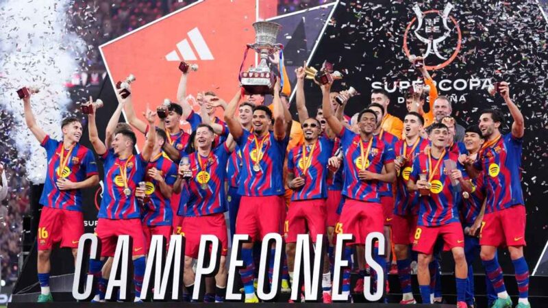 Barcelona se impuso en El Clásico y conquistó la Supercopa de España 2025/2026 en un partidazo ante Real Madrid