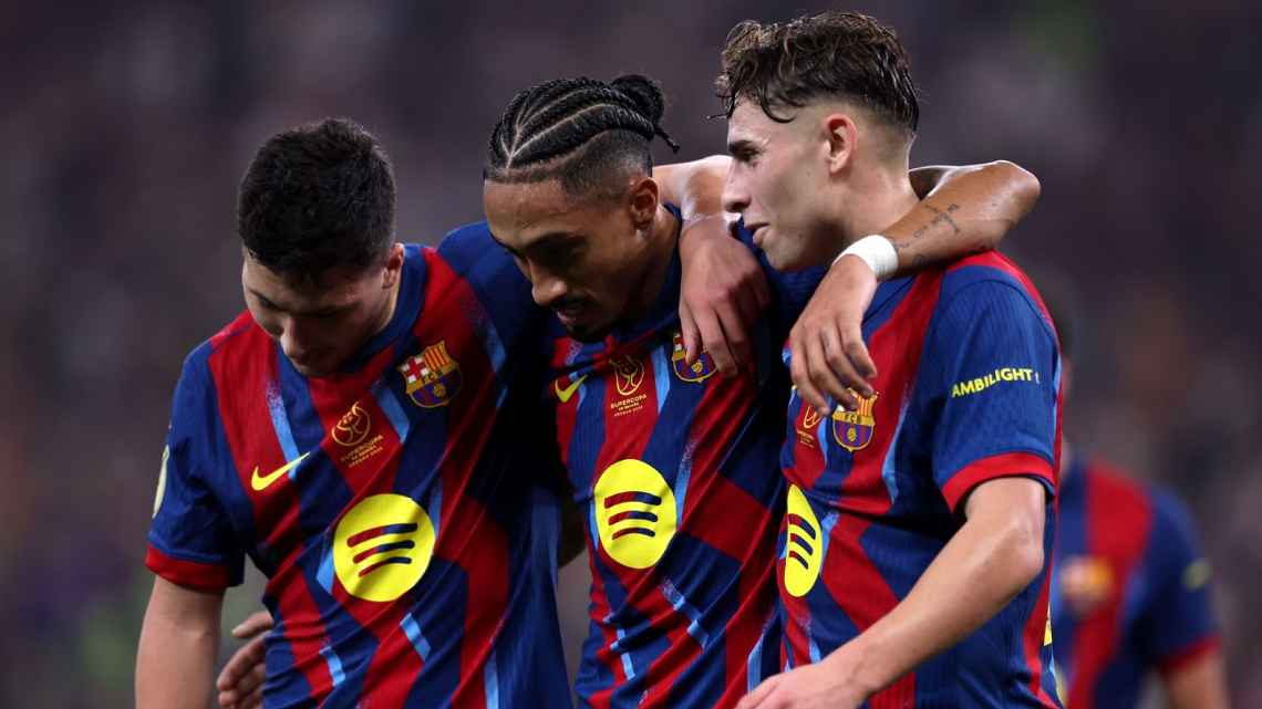 Barcelona goleó a Athletic Club y espera rival para la final de la Supercopa de España