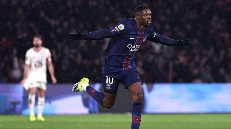 Con un Dembélé deslumbrante, PSG goleó a Lille y se trepó a la cima de la Ligue 1