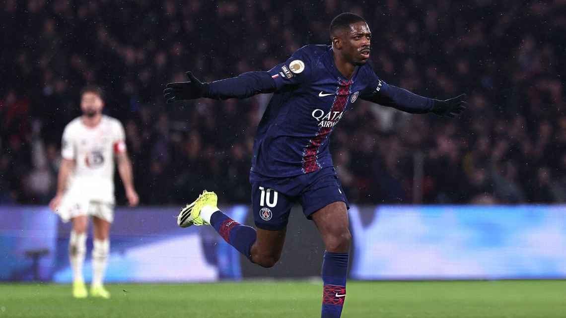 Con un Dembélé deslumbrante, PSG goleó a Lille y se trepó a la cima de la Ligue 1