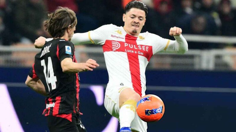 Milan rescató un empate milagroso ante Genoa