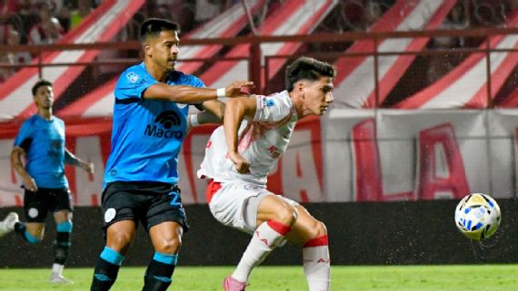 Argentinos Juniors y Belgrano no se sacaron ventajas en un atractivo cruce en La Paternal