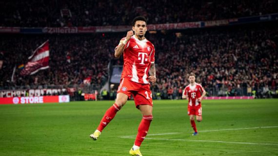Luis Díaz brilló con un hat-trick y fue la figura en la goleada del Bayern sobre Hoffenheim
