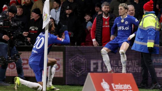 Garnacho fue determinante en la victoria de Chelsea sobre el Wrexham de Ryan Reynolds en la FA Cup