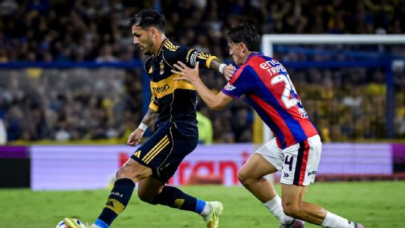 Boca y San Lorenzo empataron en un clásico intenso en La Bombonera