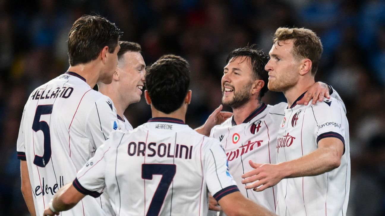 Bologna dio el golpe en Nápoles y complicó al Napoli en la pelea por la Champions