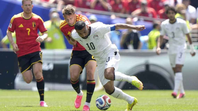 Bélgica rescató un empate ante Egipto y dejó abierto el Grupo G