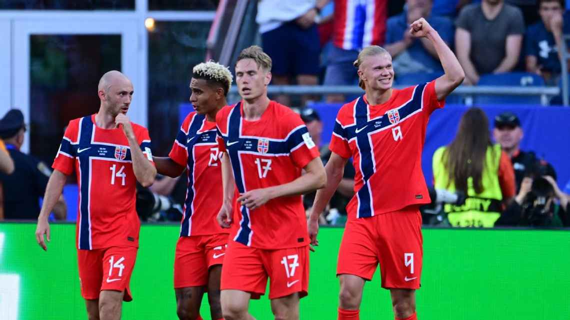 Haaland lideró la fiesta noruega: Noruega derrotó a Irak en su estreno mundialista