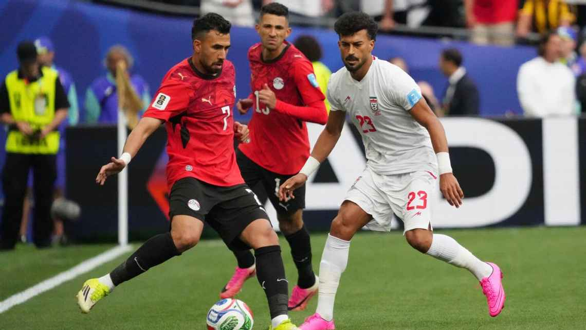 Egipto empató con Irán, sufrió hasta el final y avanzó a los 16avos de final del Mundial 2026